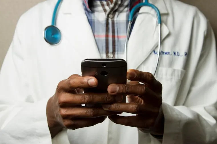 Healthcare professional in a clinical setting